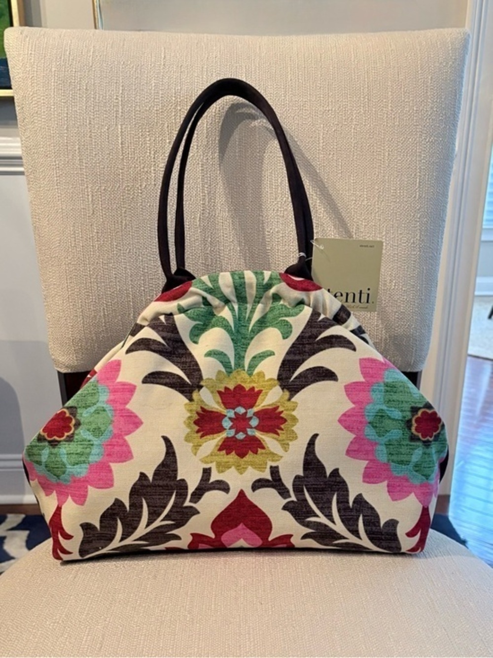 Atenti Betty Bag Santa Maria Suzani Floral Project Handbag NWT - Picture 10 of 10